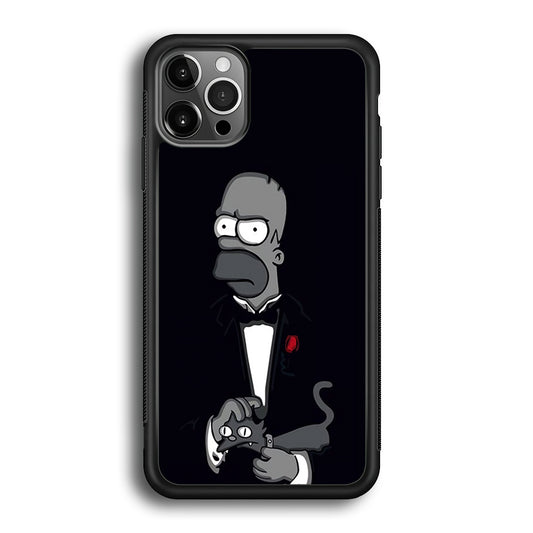 Homer Simpson Goodfather iPhone 12 Pro Case