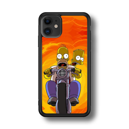 Homer and Bart Rider iPhone 11 Case