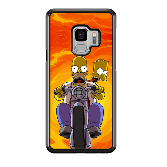 Homer and Bart Rider Samsung Galaxy S9 Case