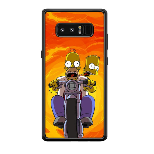 Homer and Bart Rider Samsung Galaxy Note 8 Case