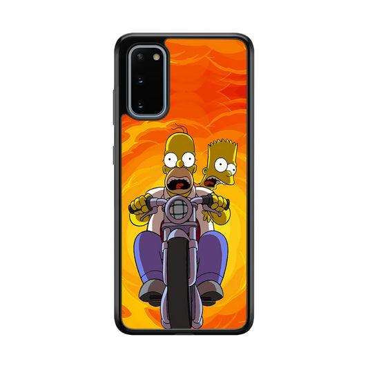 Homer and Bart Rider Samsung Galaxy S20 Case