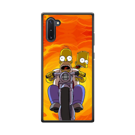 Homer and Bart Rider Samsung Galaxy Note 10 Case