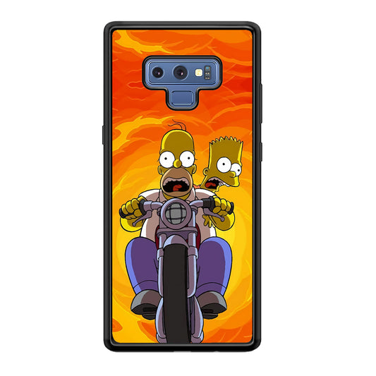 Homer and Bart Rider Samsung Galaxy Note 9 Case