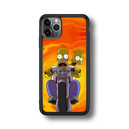 Homer and Bart Rider iPhone 11 Pro Max Case