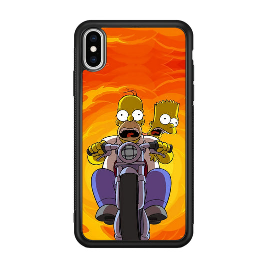 Homer and Bart Rider iPhone XS Case