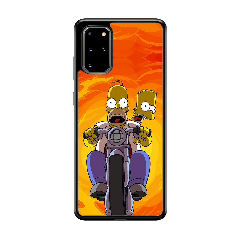 Homer and Bart Rider Samsung Galaxy S20 Plus Case