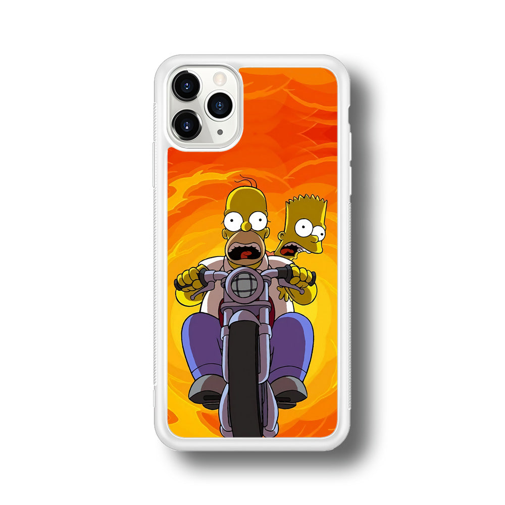 Homer and Bart Rider iPhone 11 Pro Max Case