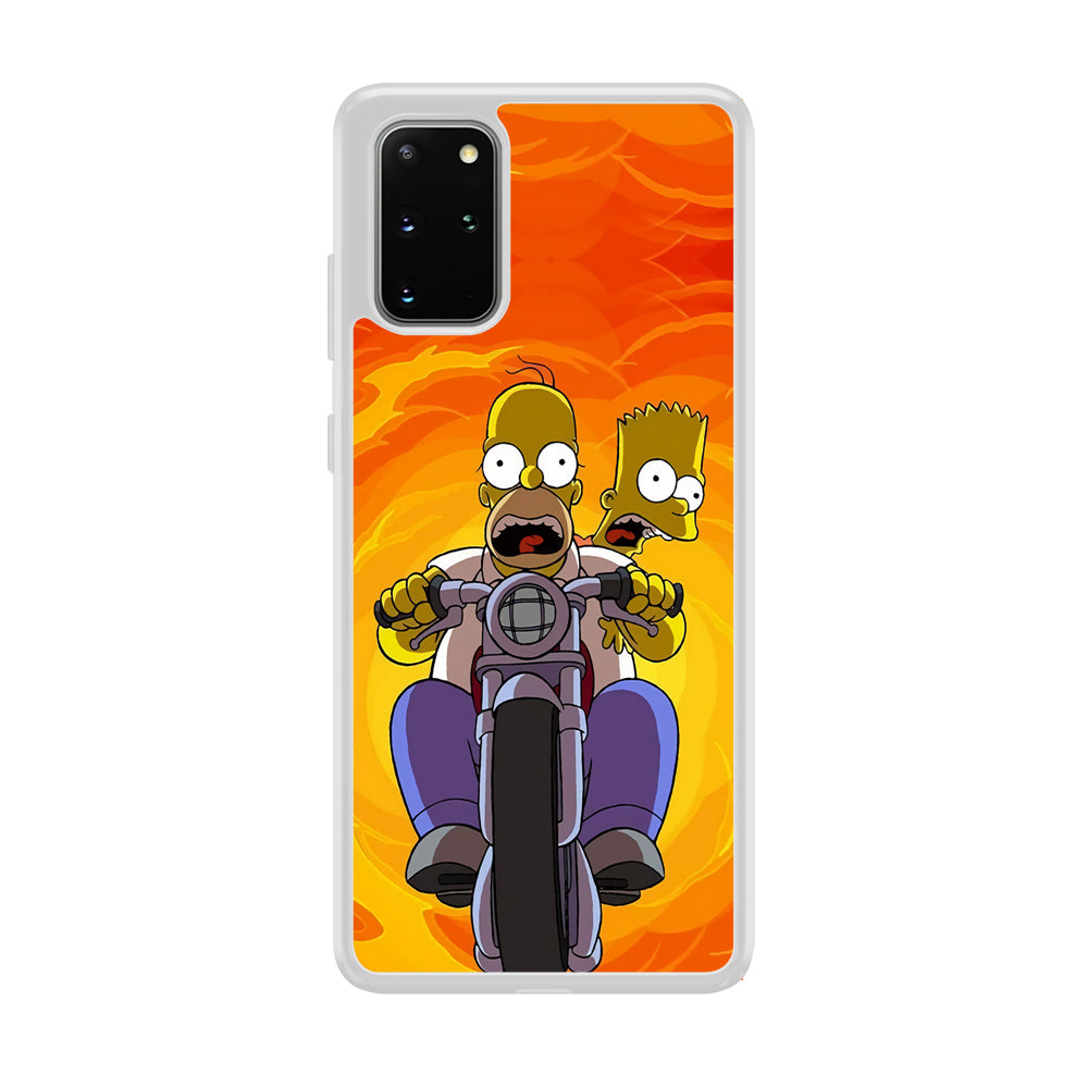 Homer and Bart Rider Samsung Galaxy S20 Plus Case