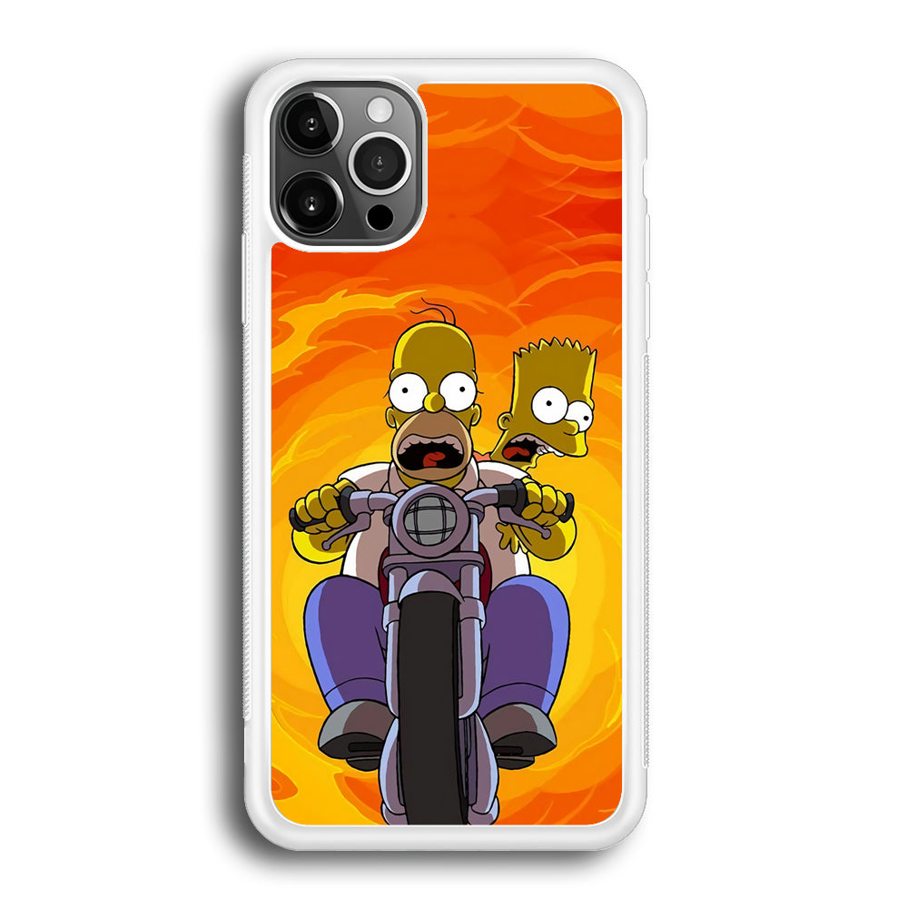 Homer and Bart Rider iPhone 12 Pro Case