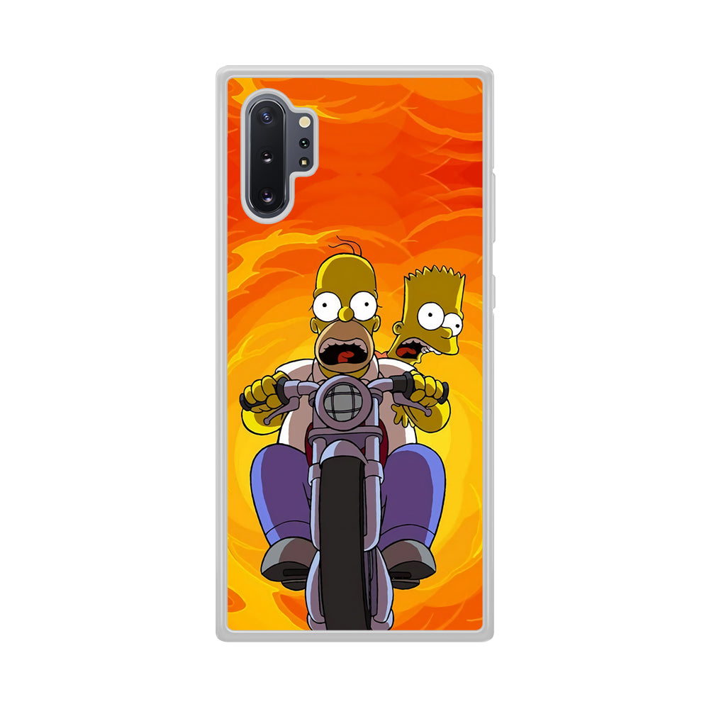 Homer and Bart Rider Samsung Galaxy Note 10 Plus Case