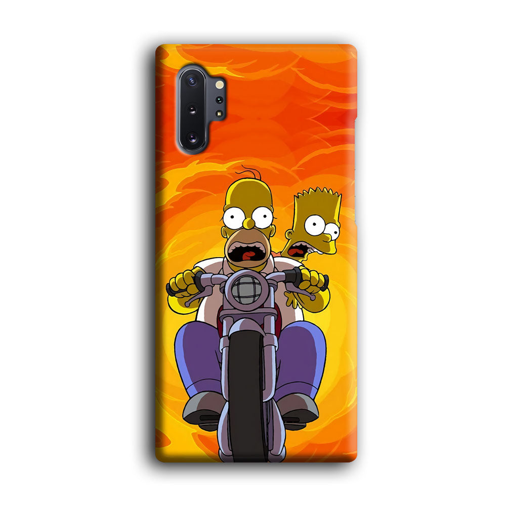 Homer and Bart Rider Samsung Galaxy Note 10 Plus Case