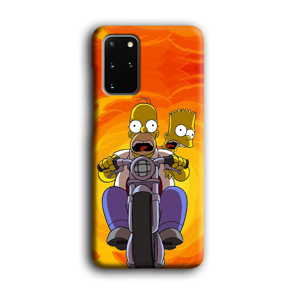 Homer and Bart Rider Samsung Galaxy S20 Plus Case