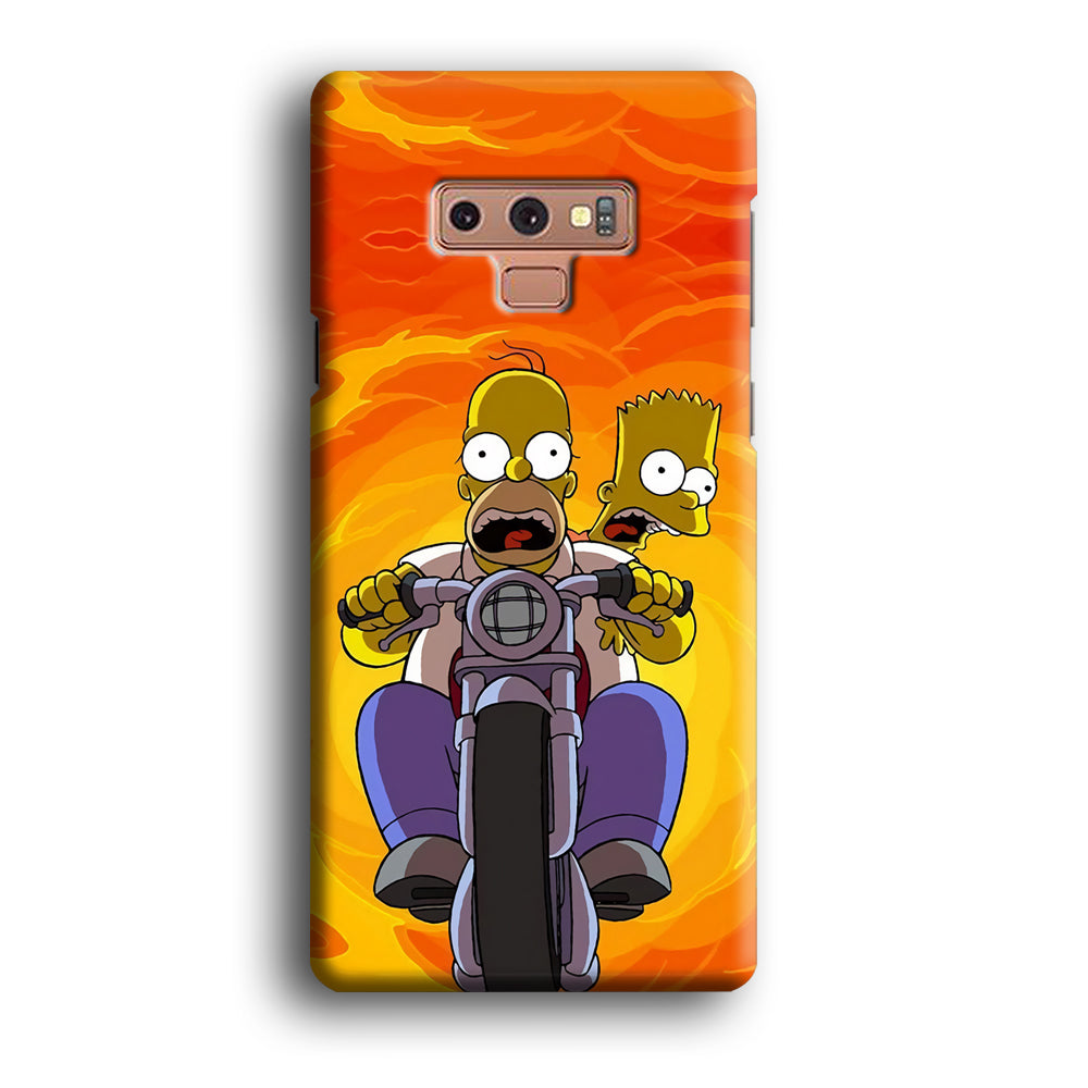 Homer and Bart Rider Samsung Galaxy Note 9 Case