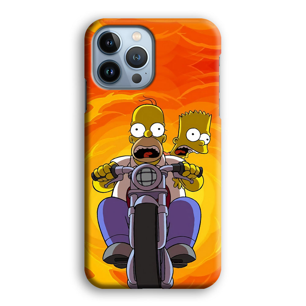 Homer and Bart Rider iPhone 13 Pro Case