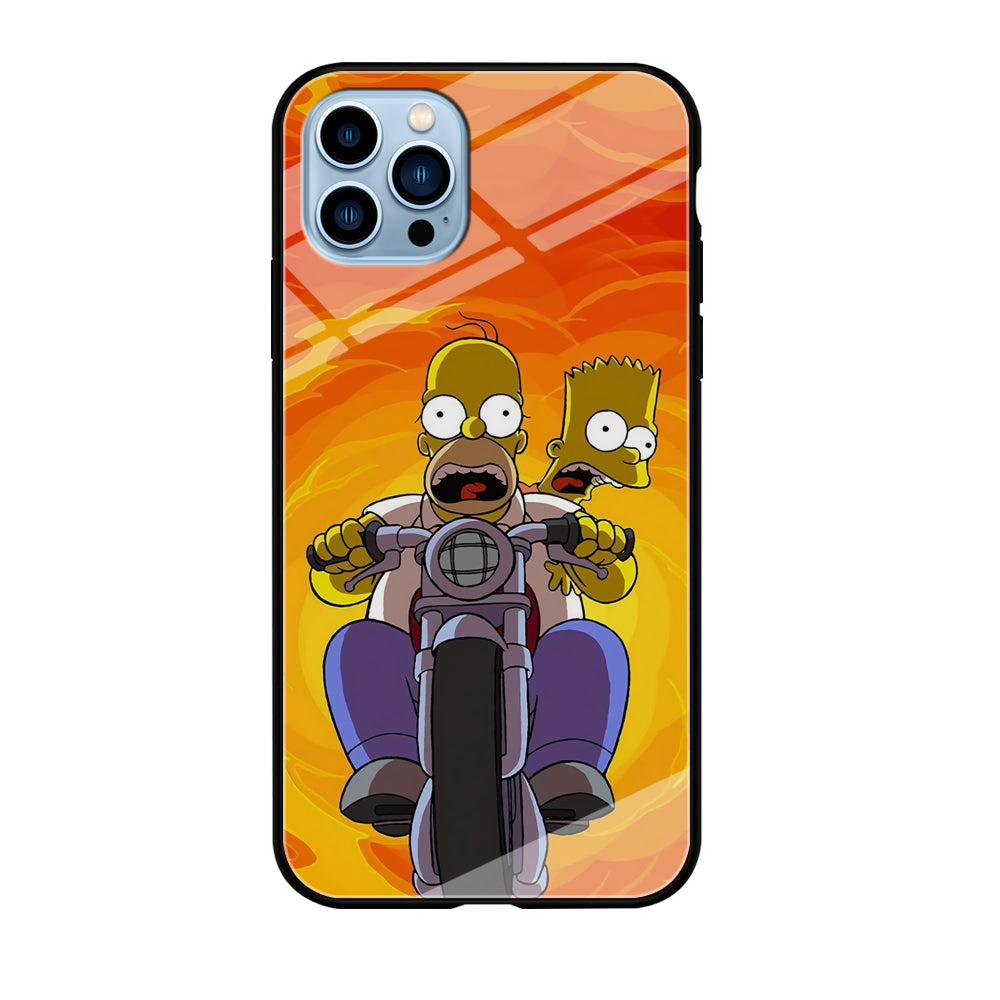 Homer and Bart Rider iPhone 12 Pro Case