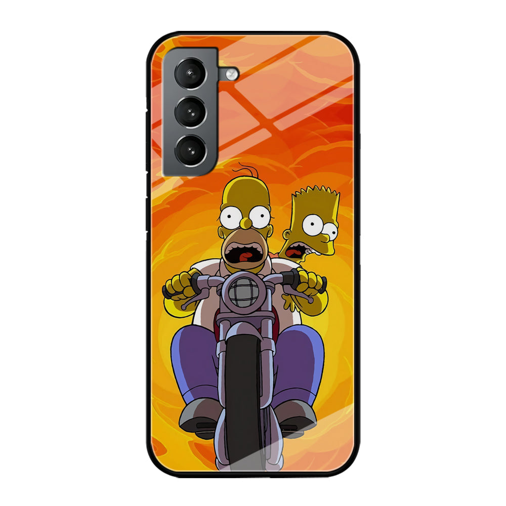 Homer and Bart Rider Samsung Galaxy S21 Plus Case