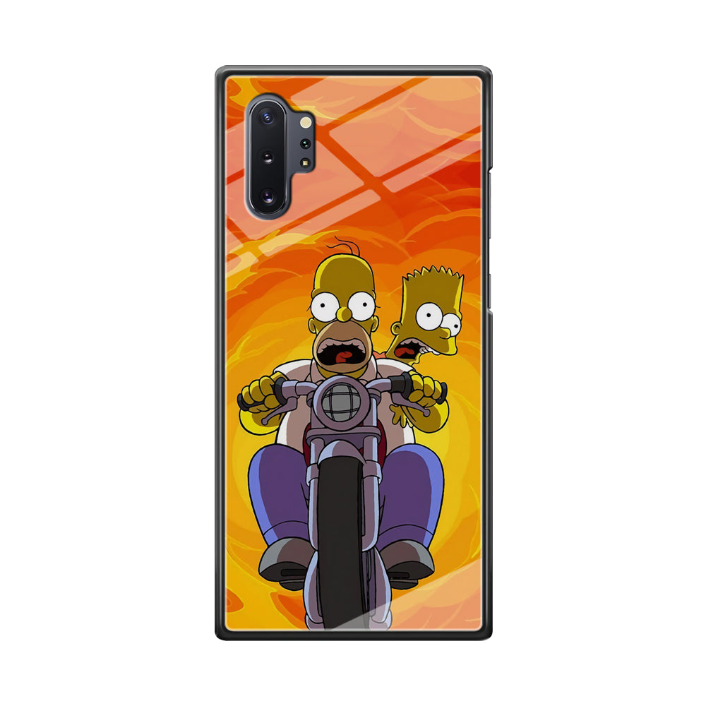 Homer and Bart Rider Samsung Galaxy Note 10 Plus Case