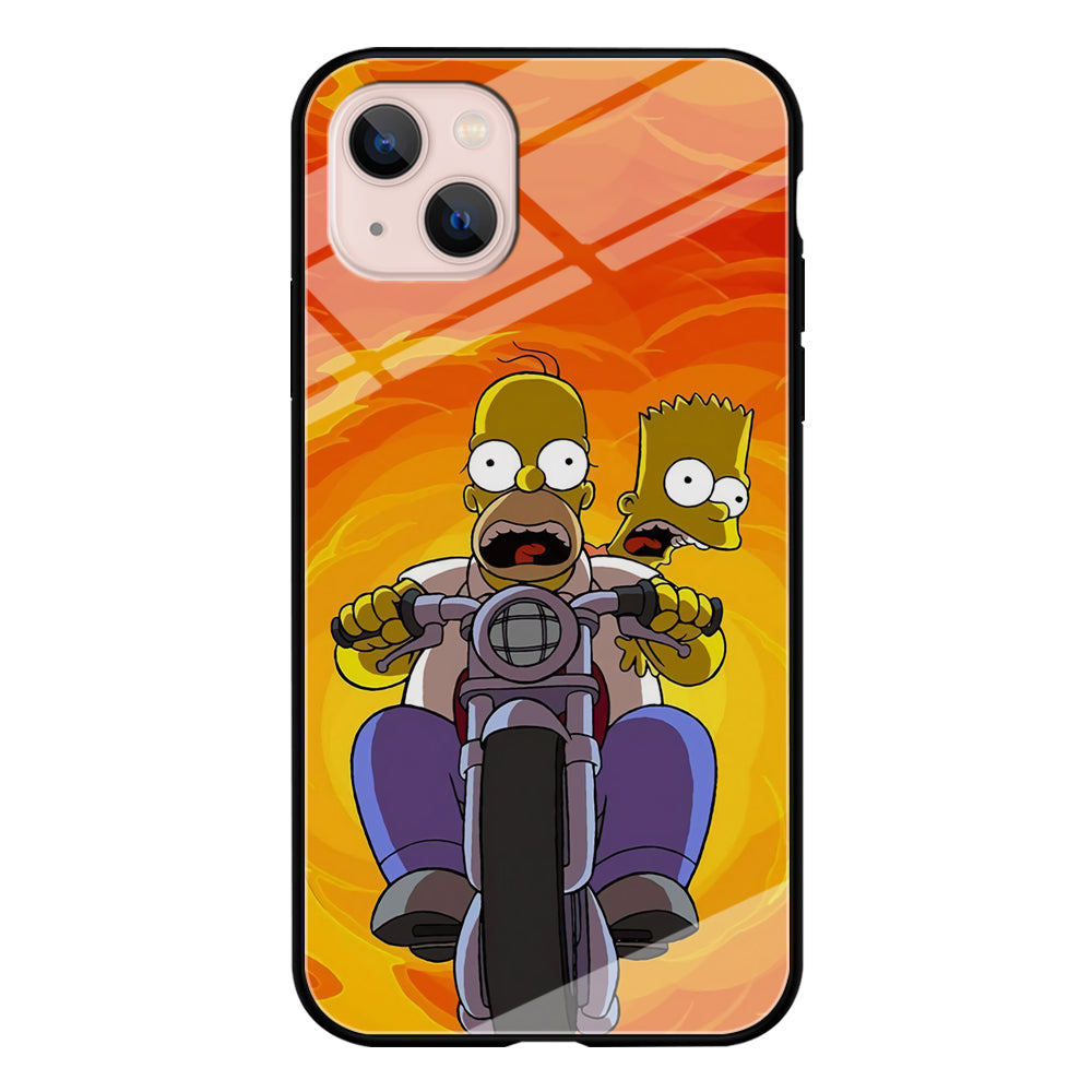 Homer and Bart Rider iPhone 13 Case