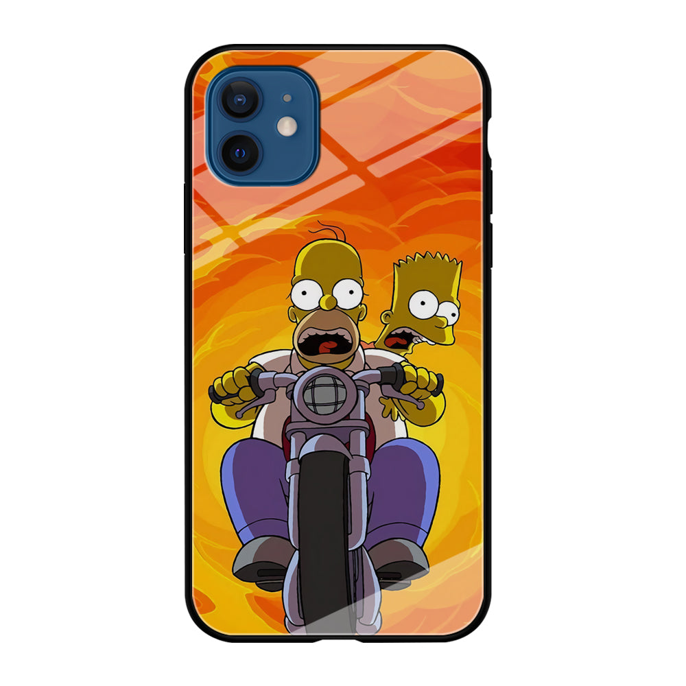 Homer and Bart Rider iPhone 12 Case