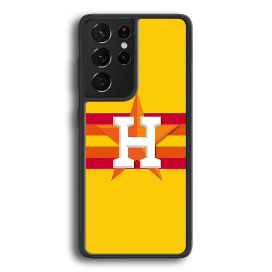 Houston Astros MLB Team Samsung Galaxy S21 Ultra Case - Ezzystore