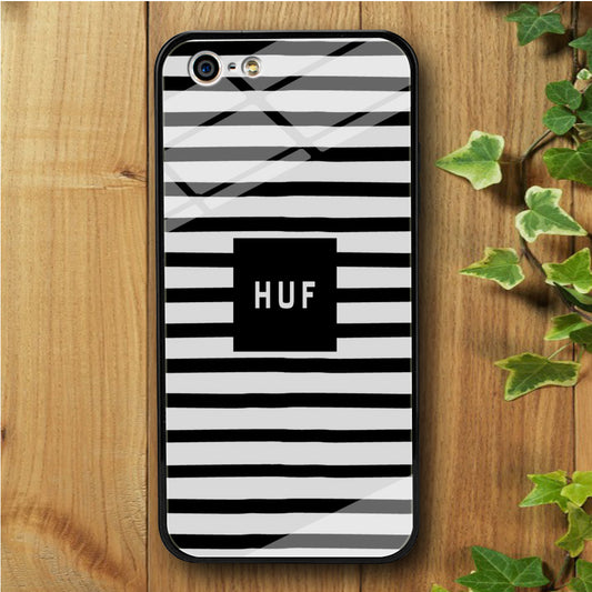 Huf Black Stripe White iPhone 5 | 5s Tempered Glass Case