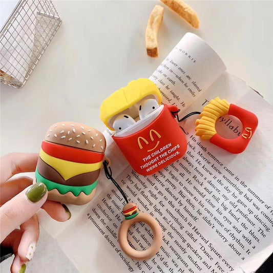 Fast Food Silicone Protective Case Cover For Apple Airpods