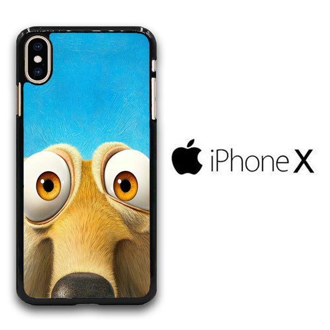 Ice Age Scrat Cute Face iPhone X Case