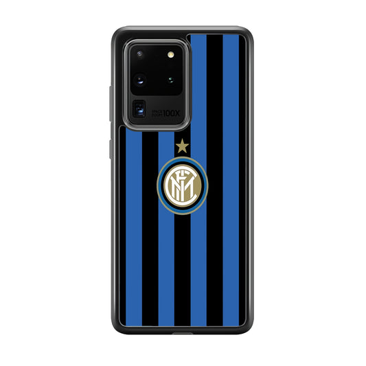 Inter Milan Pattern Of Icon Samsung Galaxy S20 Ultra Case