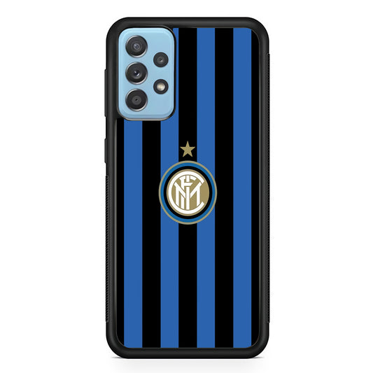 Inter Milan Pattern Of Icon Samsung Galaxy A72 Case