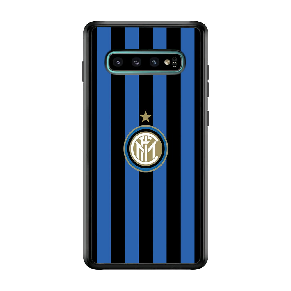 Inter Milan Pattern Of Icon Samsung Galaxy S10 Case