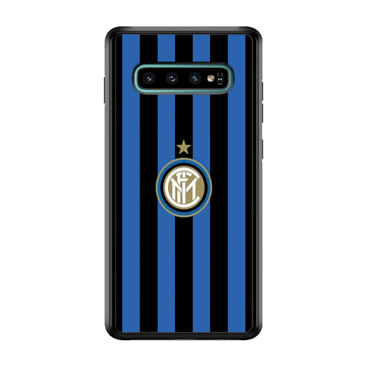 Inter Milan Pattern Of Icon Samsung Galaxy S10 Case