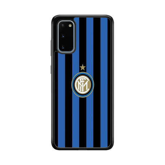 Inter Milan Pattern Of Icon Samsung Galaxy S20 Case