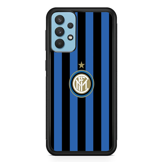 Inter Milan Pattern Of Icon Samsung Galaxy A32 Case