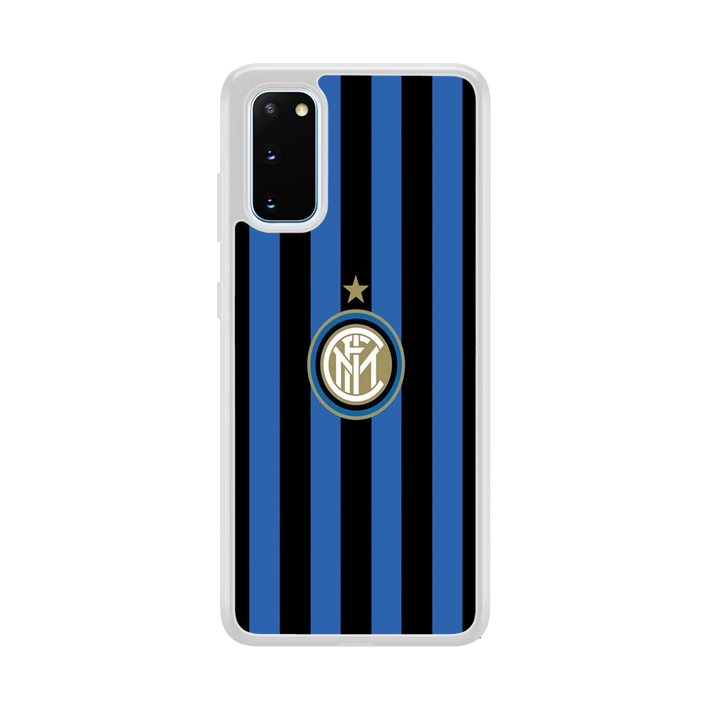 Inter Milan Pattern Of Icon Samsung Galaxy S20 Case