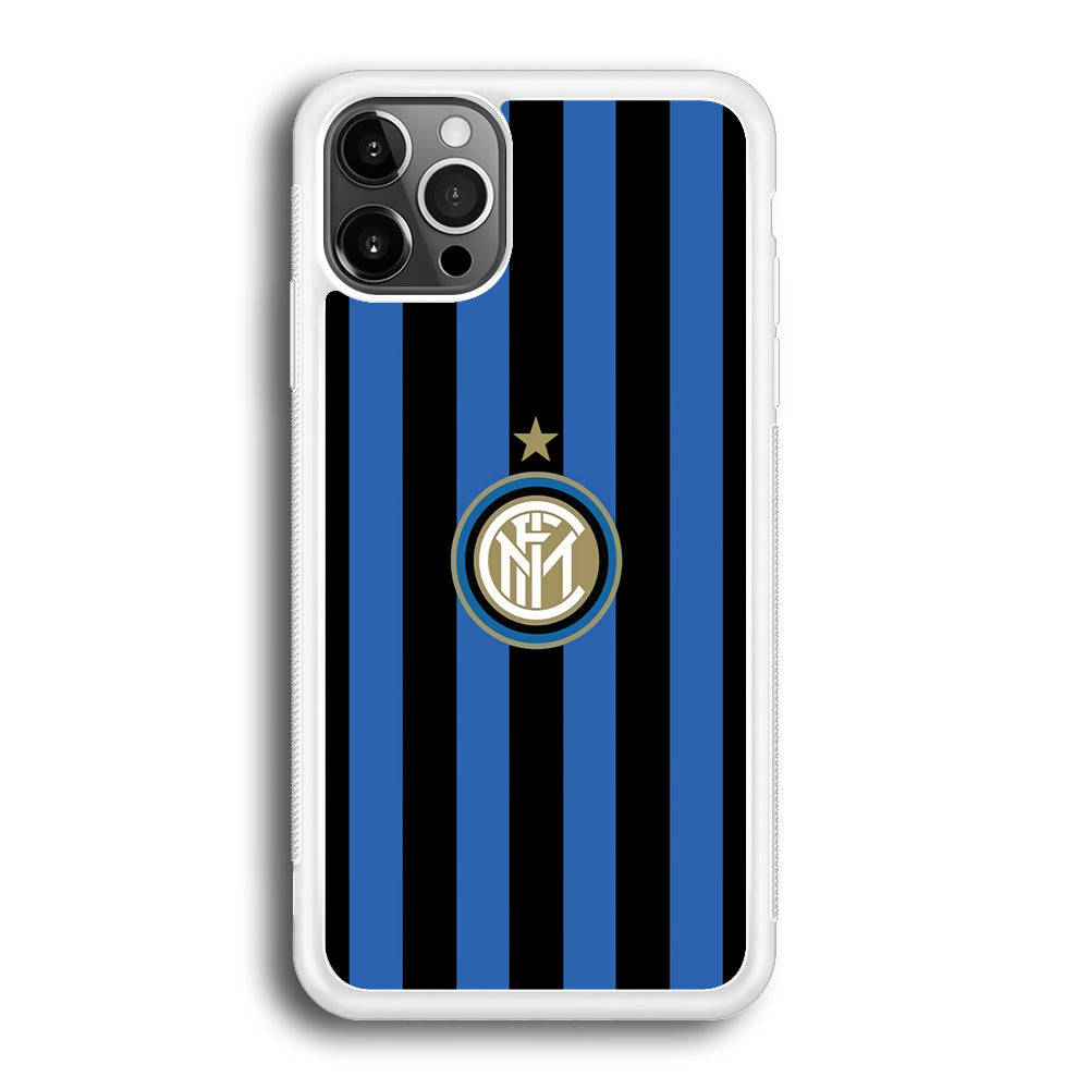 Inter Milan Pattern Of Icon iPhone 12 Pro Case