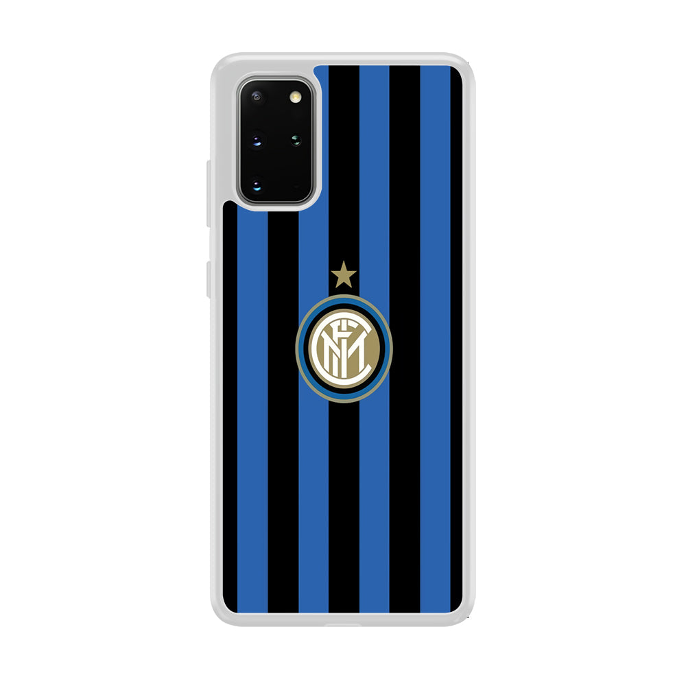 Inter Milan Pattern Of Icon Samsung Galaxy S20 Plus Case