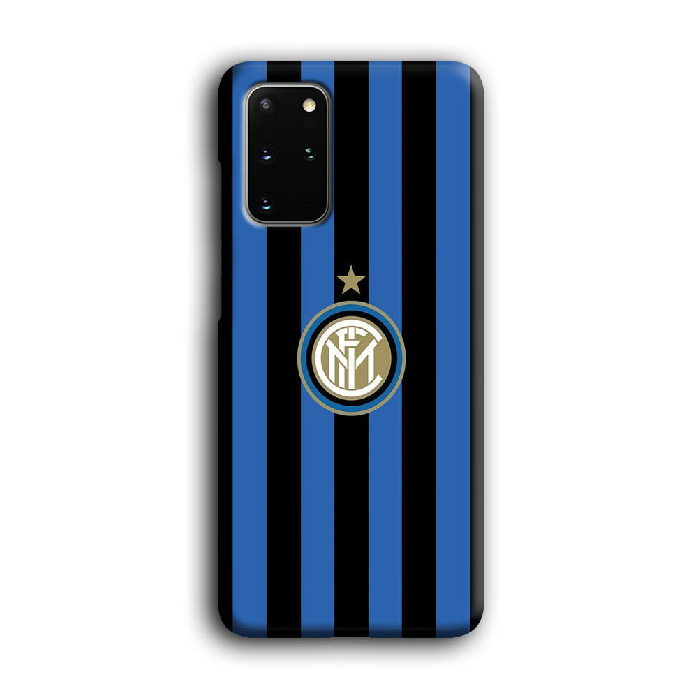 Inter Milan Pattern Of Icon Samsung Galaxy S20 Plus Case