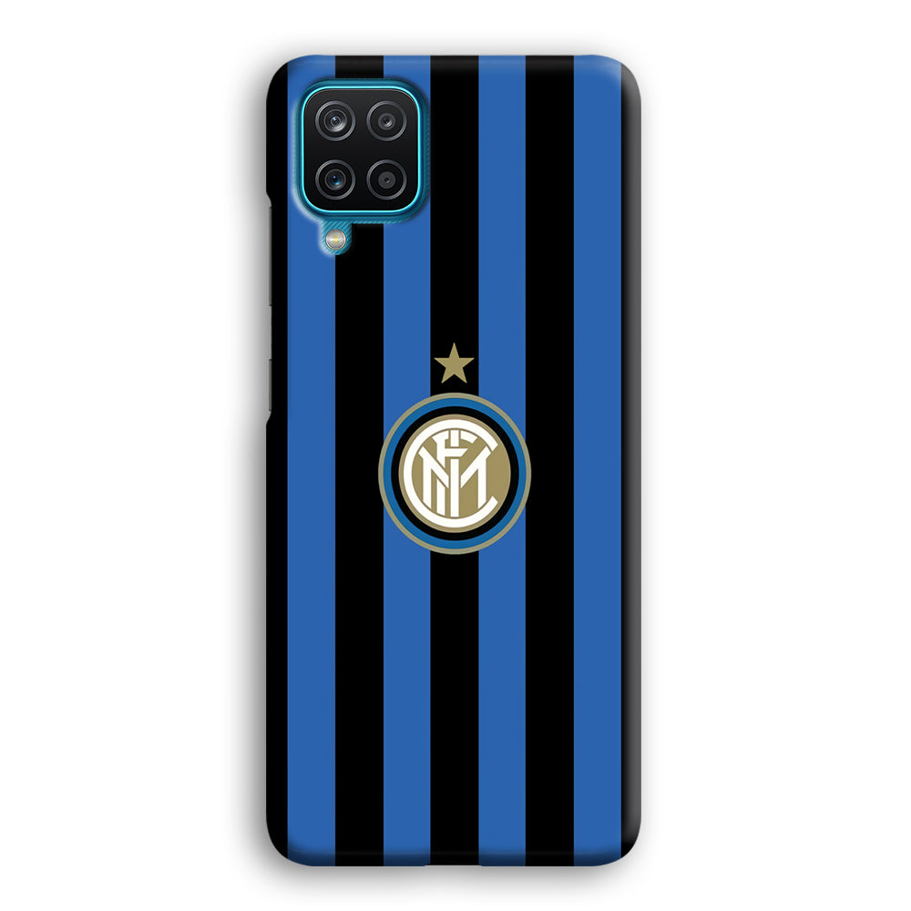 Inter Milan Pattern Of Icon Samsung Galaxy A12 Case