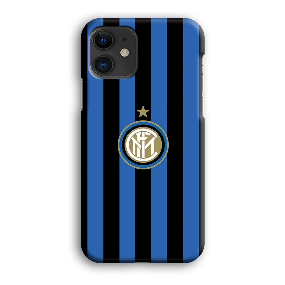 Inter Milan Pattern Of Icon iPhone 12 Case