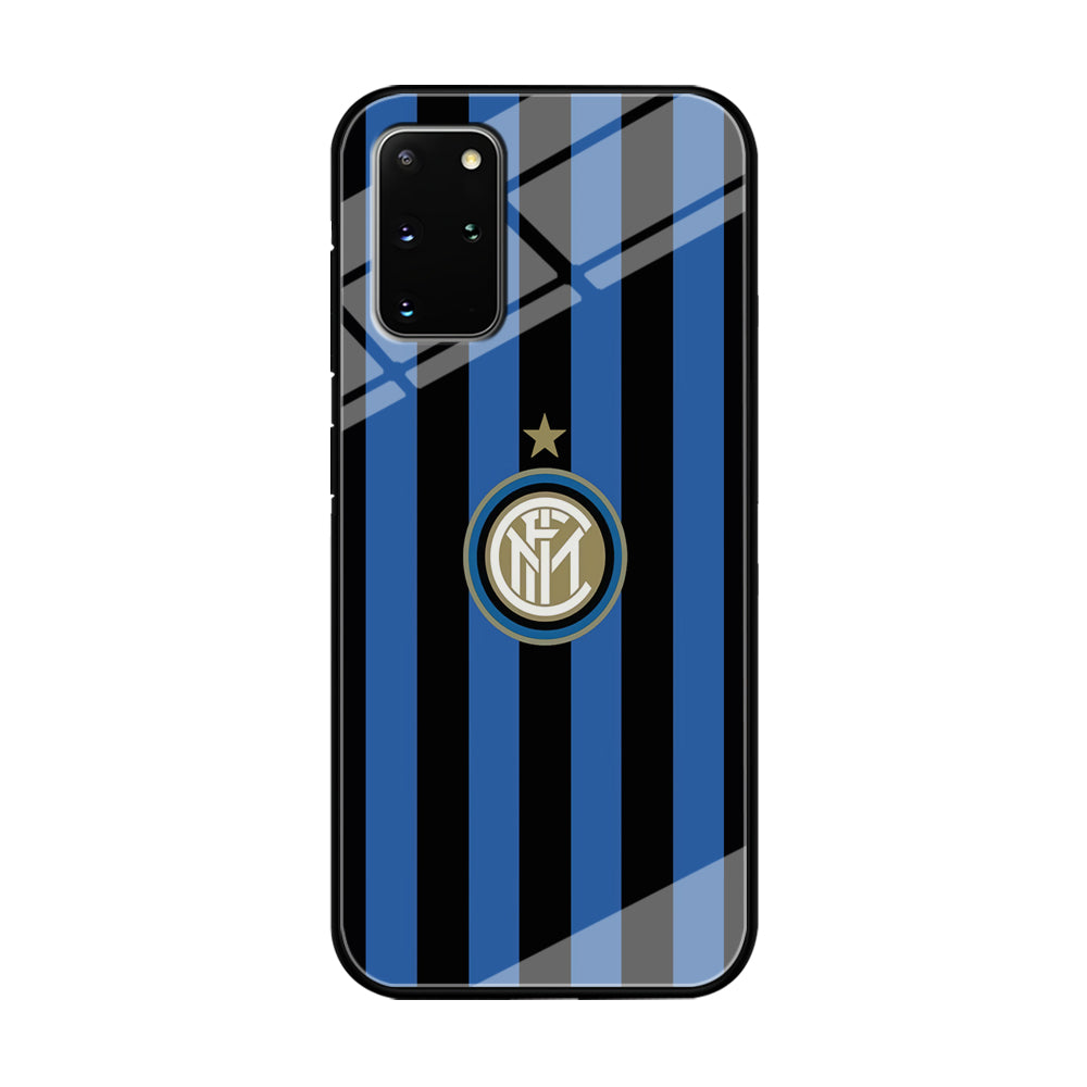 Inter Milan Pattern Of Icon Samsung Galaxy S20 Plus Case