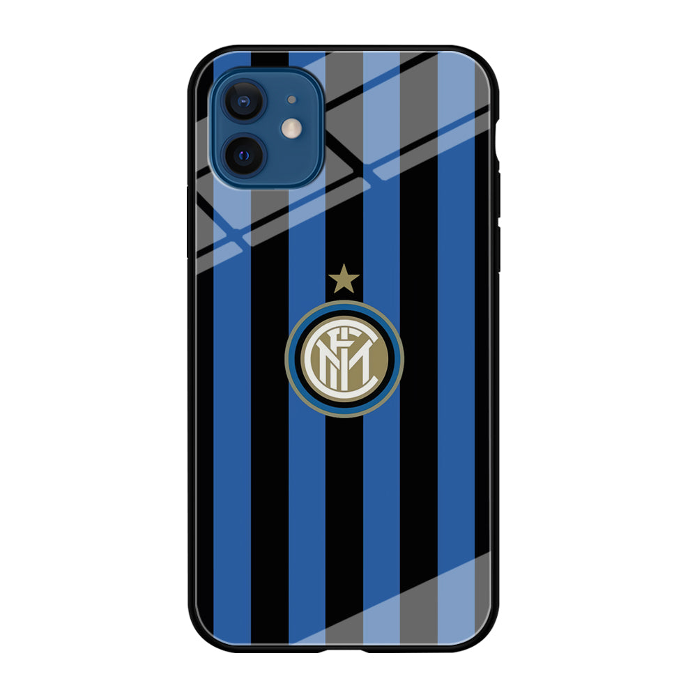 Inter Milan Pattern Of Icon iPhone 12 Case