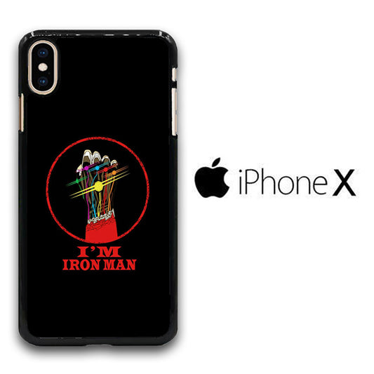 Ironman Hand Thanos Power iPhone X Case