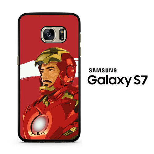 Ironman Red White Stripe Samsung Galaxy S7 Case
