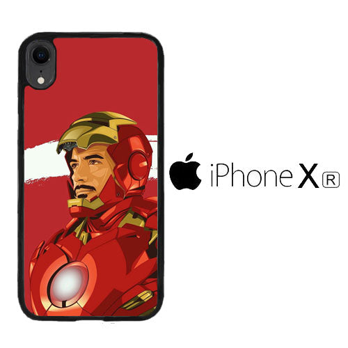 Ironman Red White Stripe iPhone XR Case