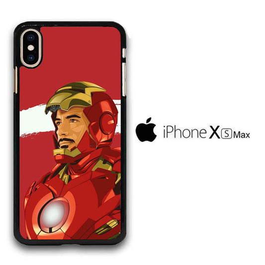 Ironman Red White Stripe iPhone Xs Max Case