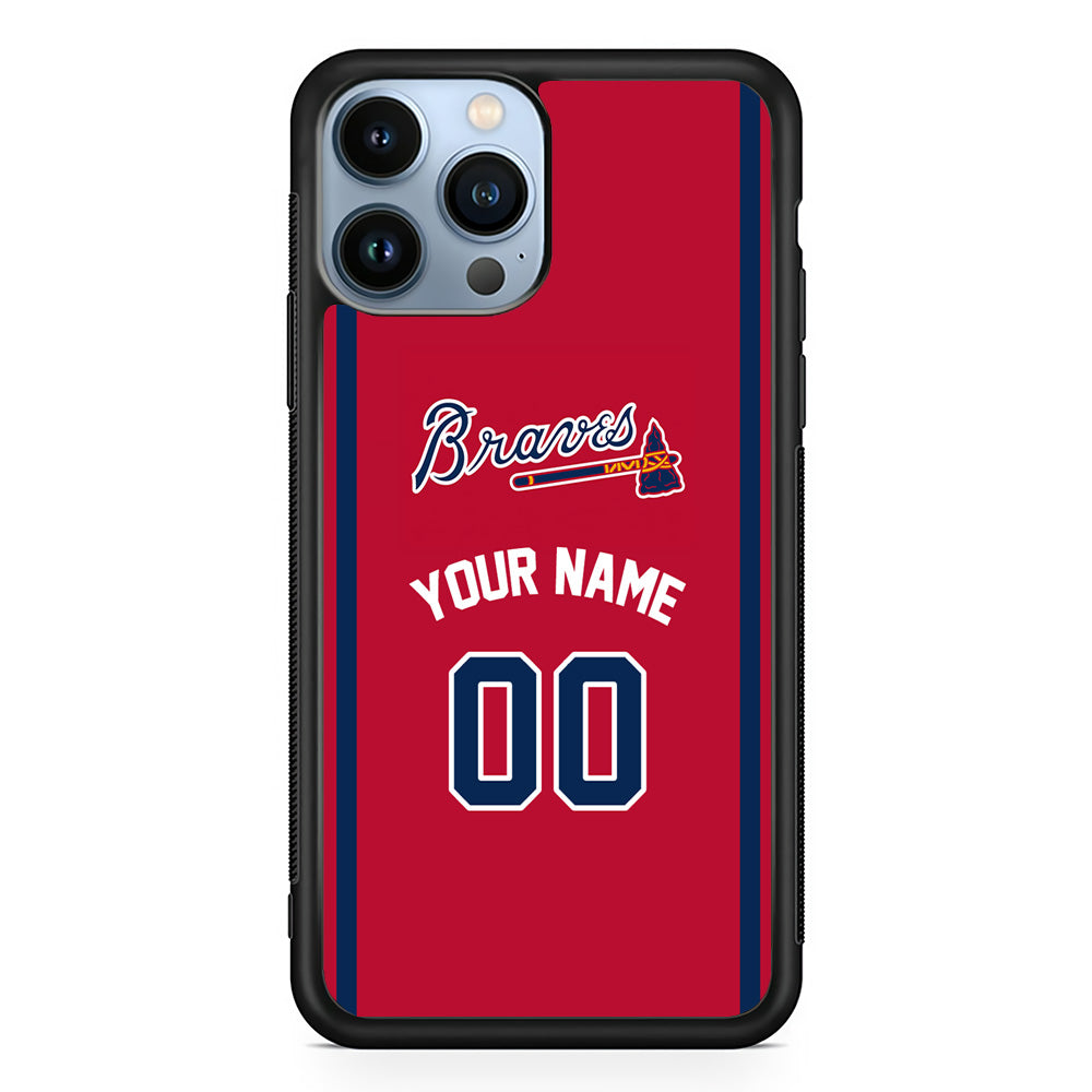 Custom Jersey Atlanta Braves MLB Phone Case