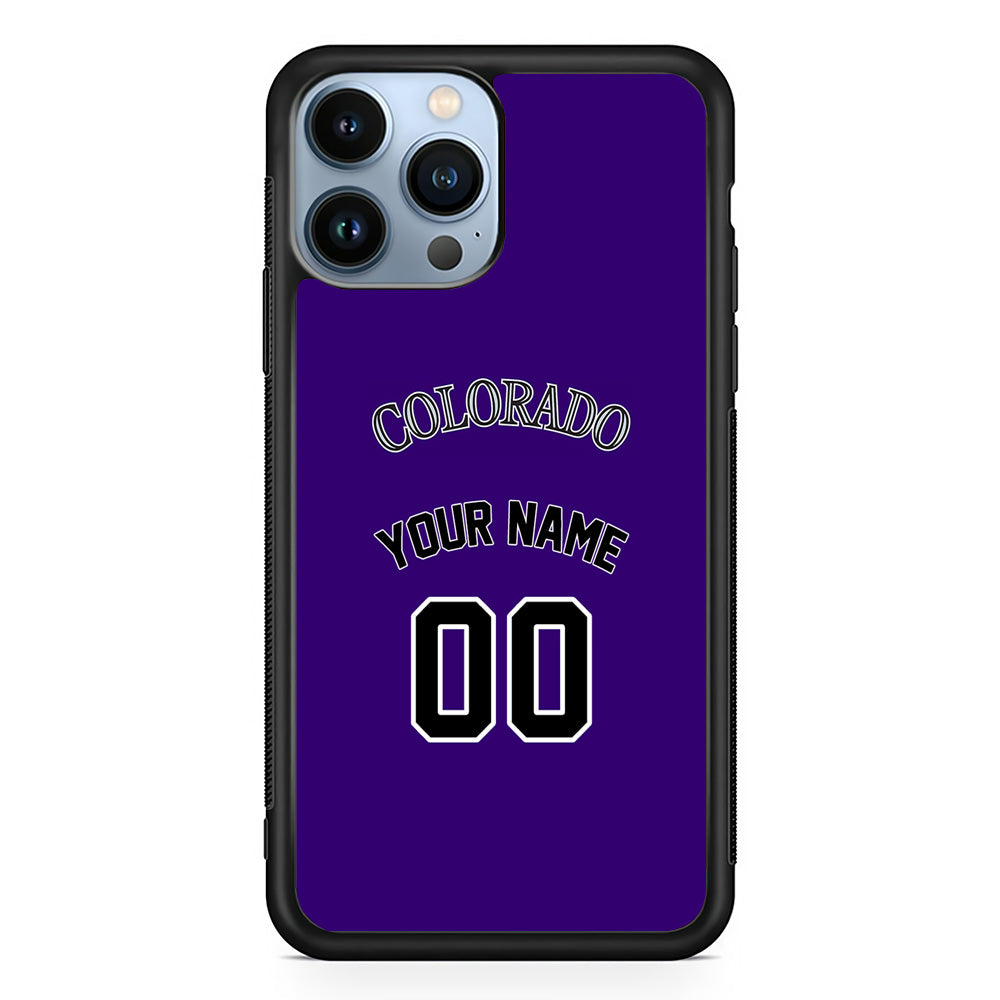 Custom Jersey Colorado Rockies MLB Phone Case