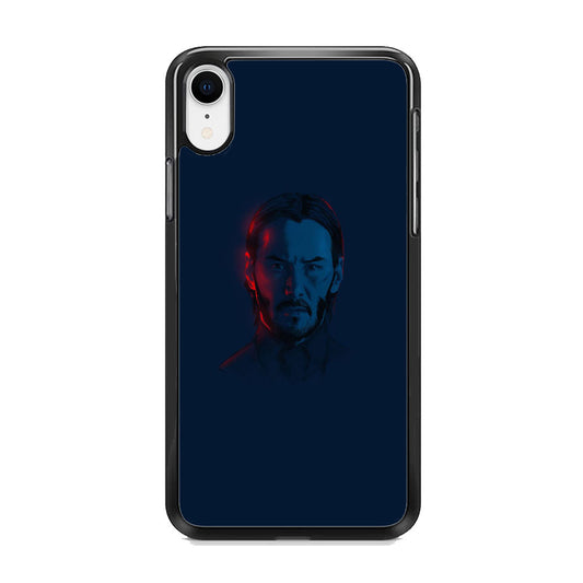 John Wick Face Navy iPhone XR Case