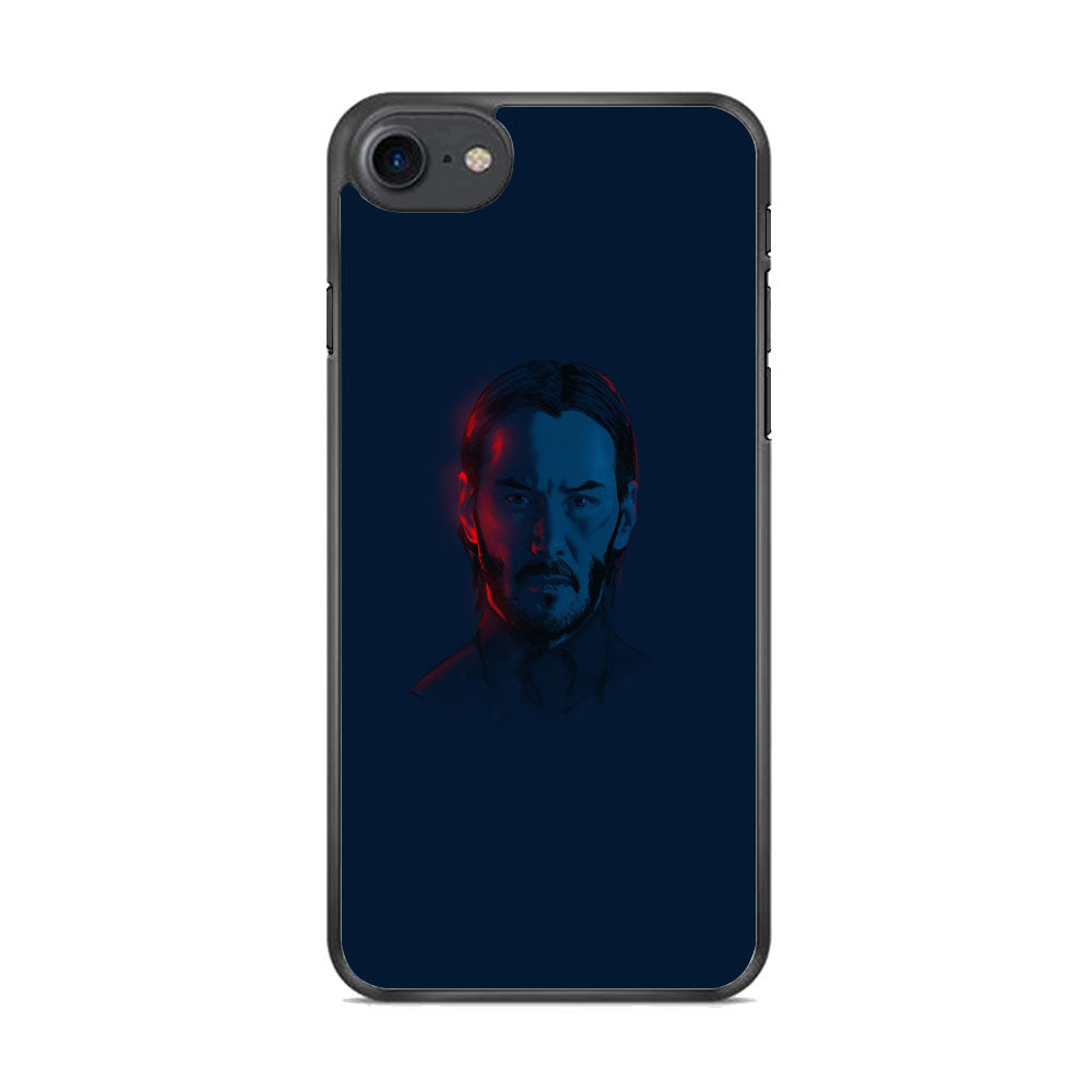 John Wick Face Navy iPhone 8 Case