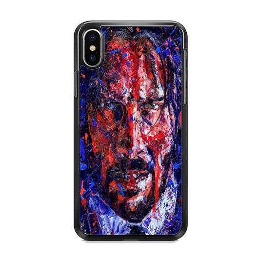 John Wick Paint Art iPhone Xs Case